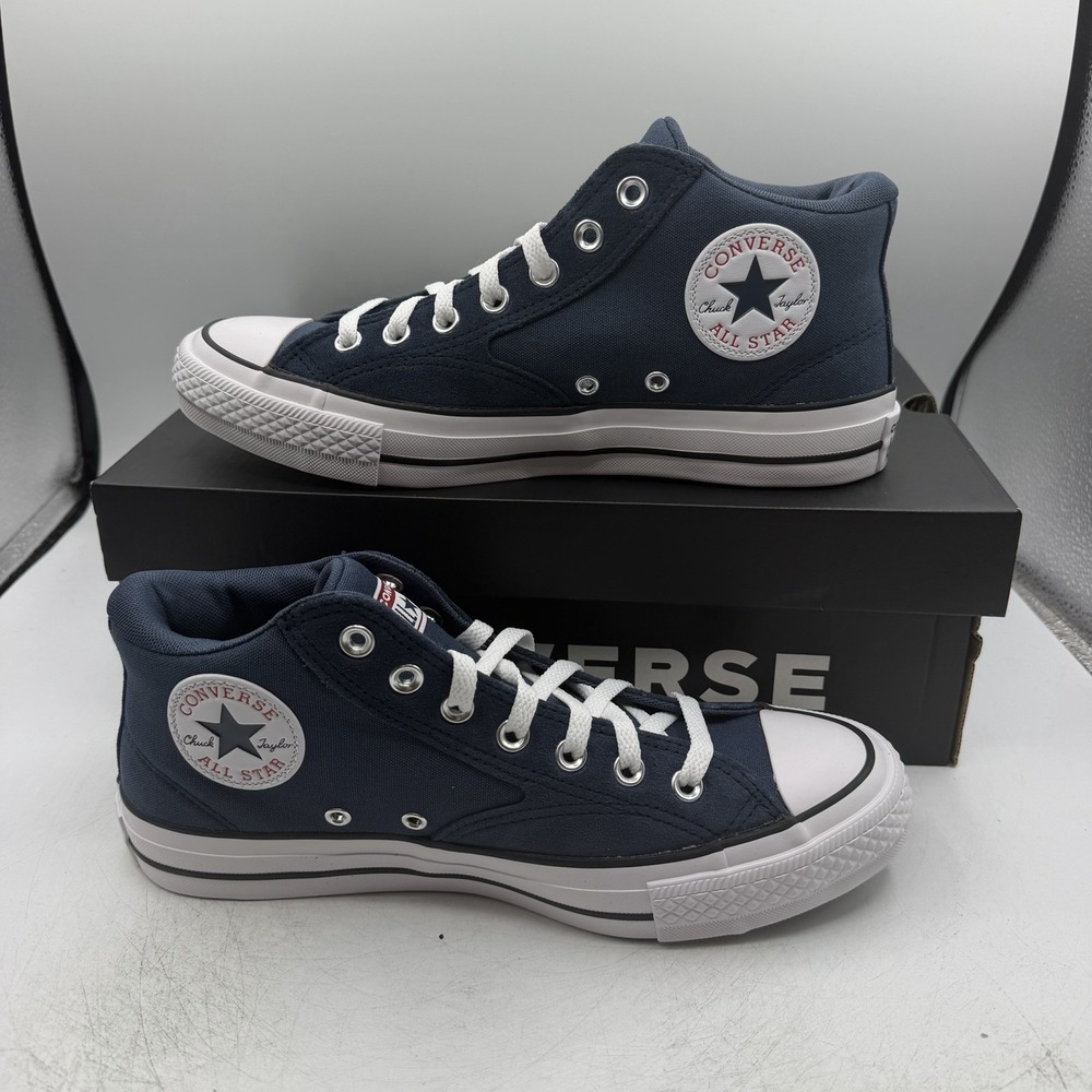 Converse CTAS Malden Street Mid Shoes Mens 8.5 Womens 10.5 Navy White A16823F